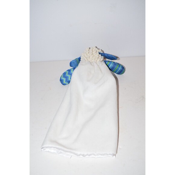 Wee Believers Lamb I am a Child of God Lovey Sheep Blue Security Blanket Satin - Picture 6 of 8